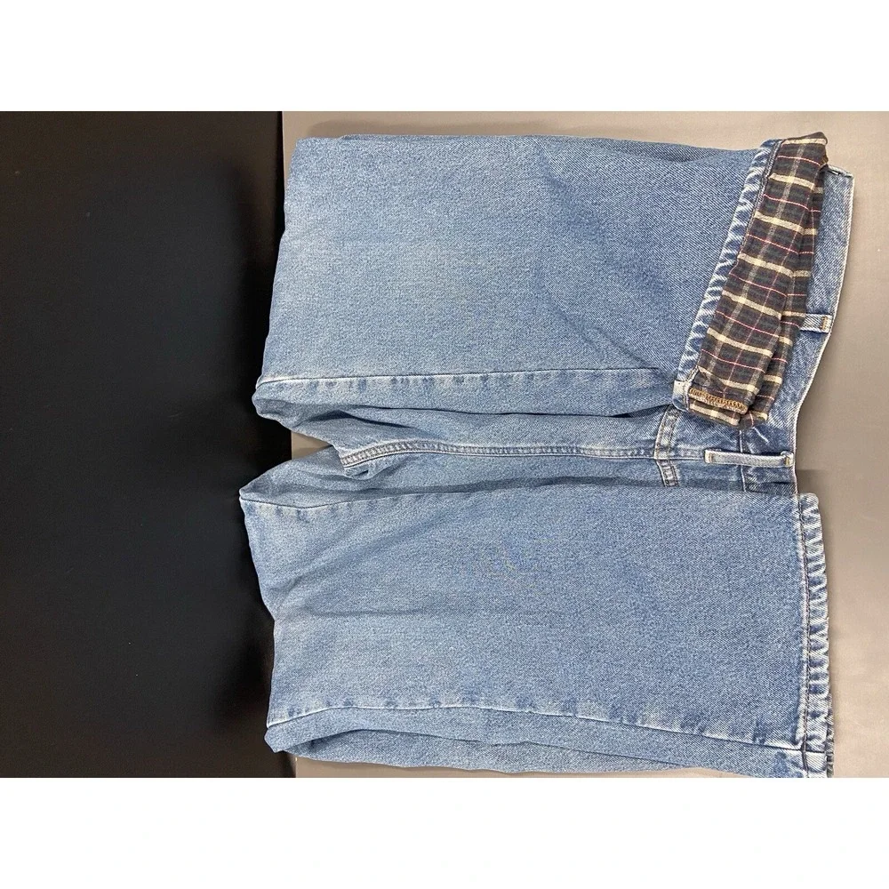 LL‎ BEAN DOUBLE L FLANNEL LINED Natural Fit Comfort Waist Denim 40x32 Jeans